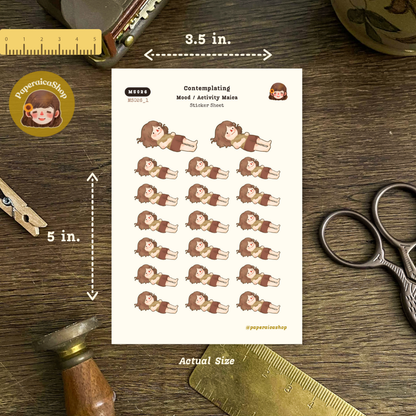 Cute Mood Stickers, Relatable Stickers, Meme Stickers MS026