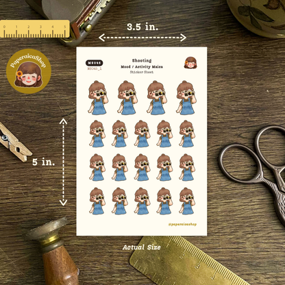 Snapshoot Stickers, Camera Stickers, Travel Stickers, Vlog Stickers, Filming Stickers, Vlogging Stickers, MS045