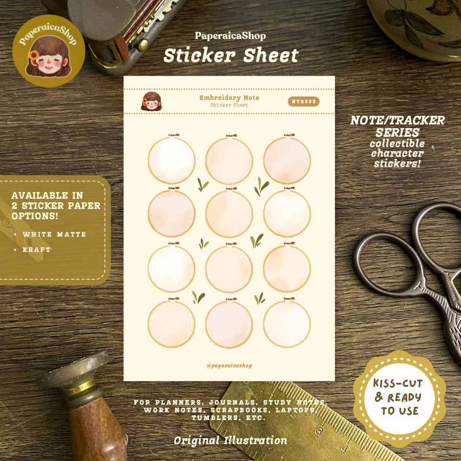Cute Embroidery Stickers NTR003