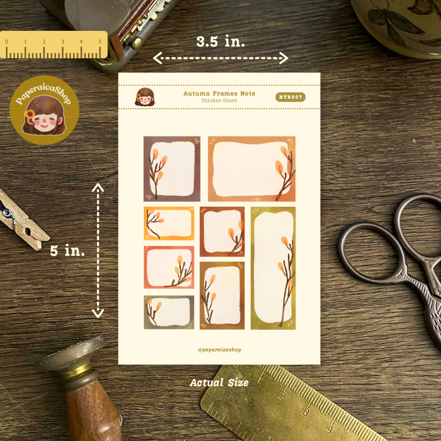 Autumn Frames Stickers NTR007