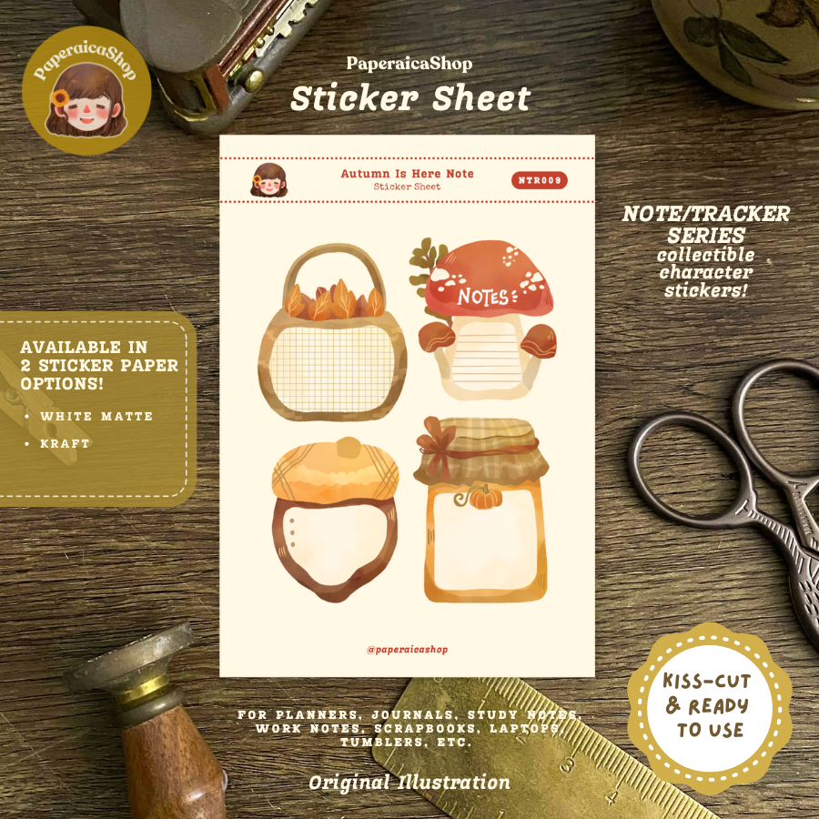 Autumn Note Stickers NTR009