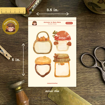Autumn Note Stickers NTR009