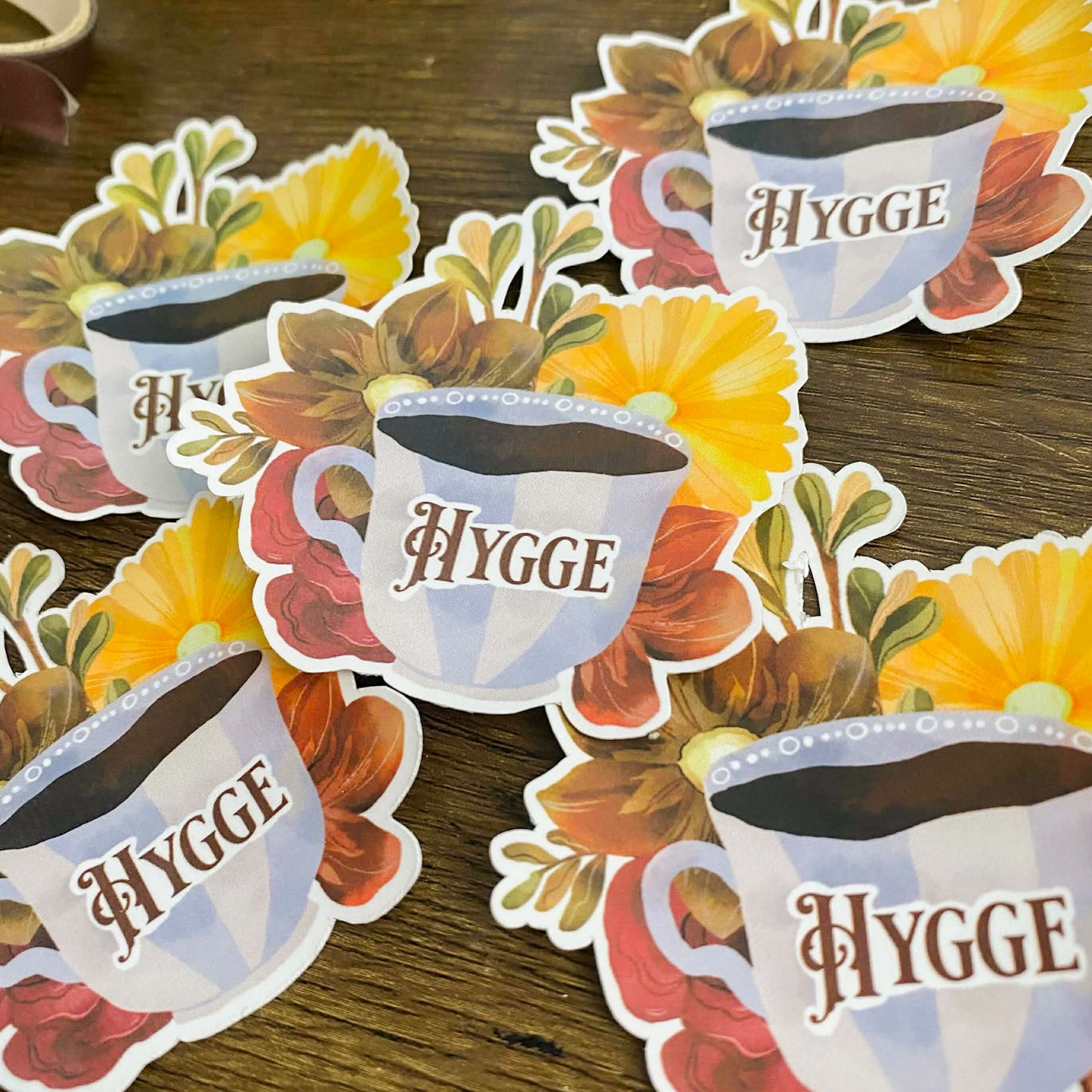 Hygge Waterproof Vinyl Stickers VS001