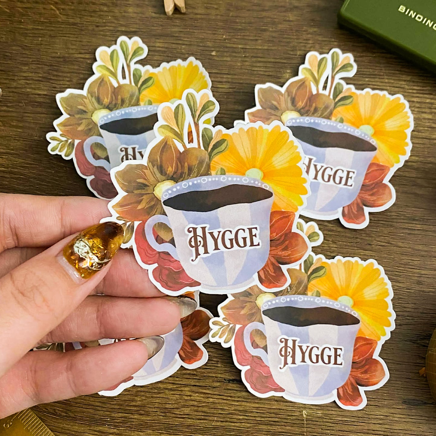 Hygge Waterproof Vinyl Stickers VS001