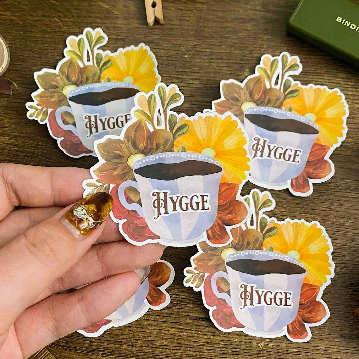 Hygge Waterproof Vinyl Stickers VS001