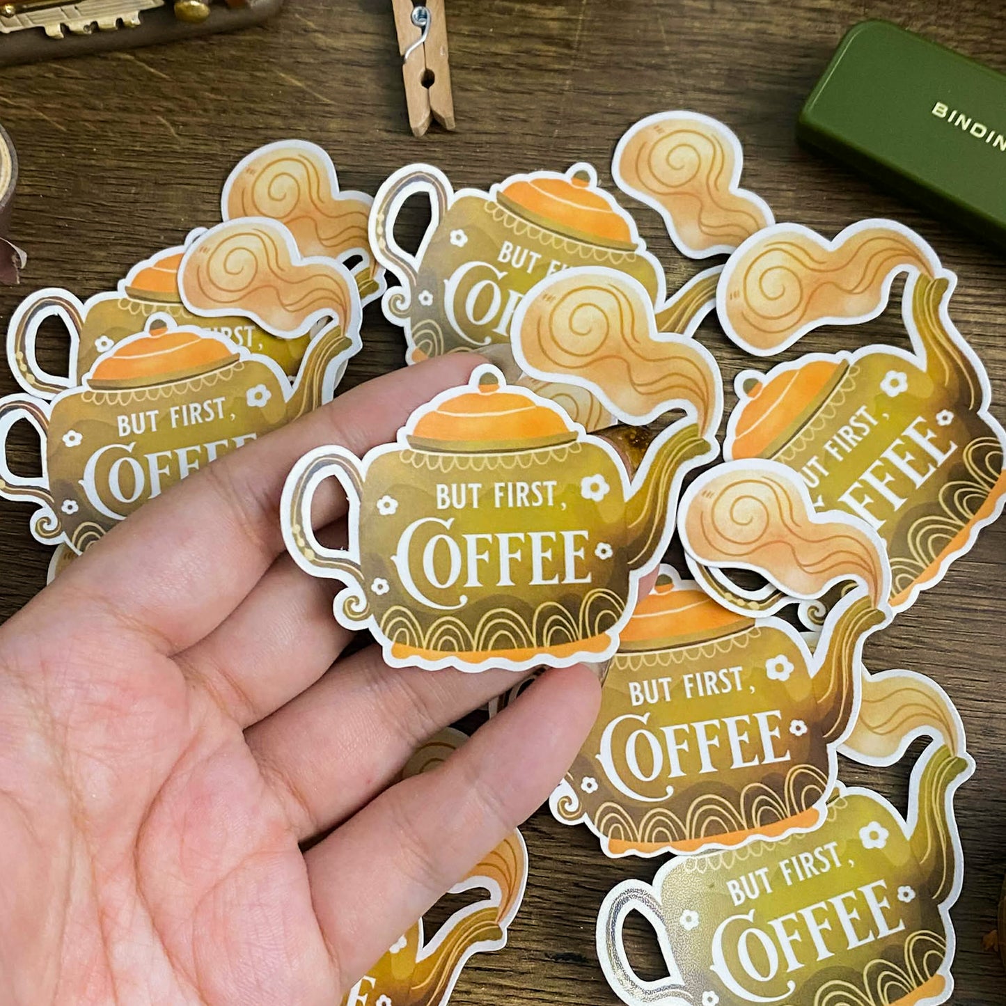 Coffee Waterproof Vinyl Stickers VS003
