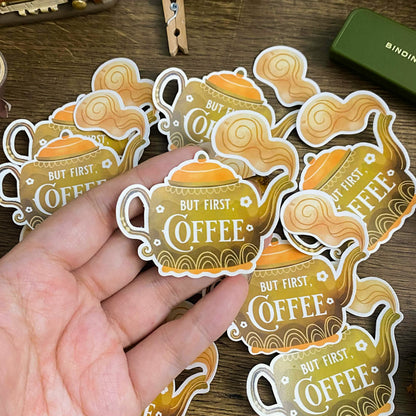 Coffee Waterproof Vinyl Stickers VS003