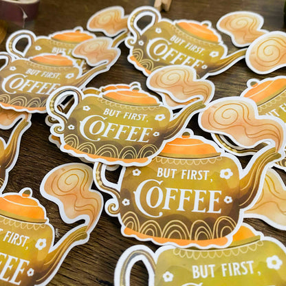 Coffee Waterproof Vinyl Stickers VS003