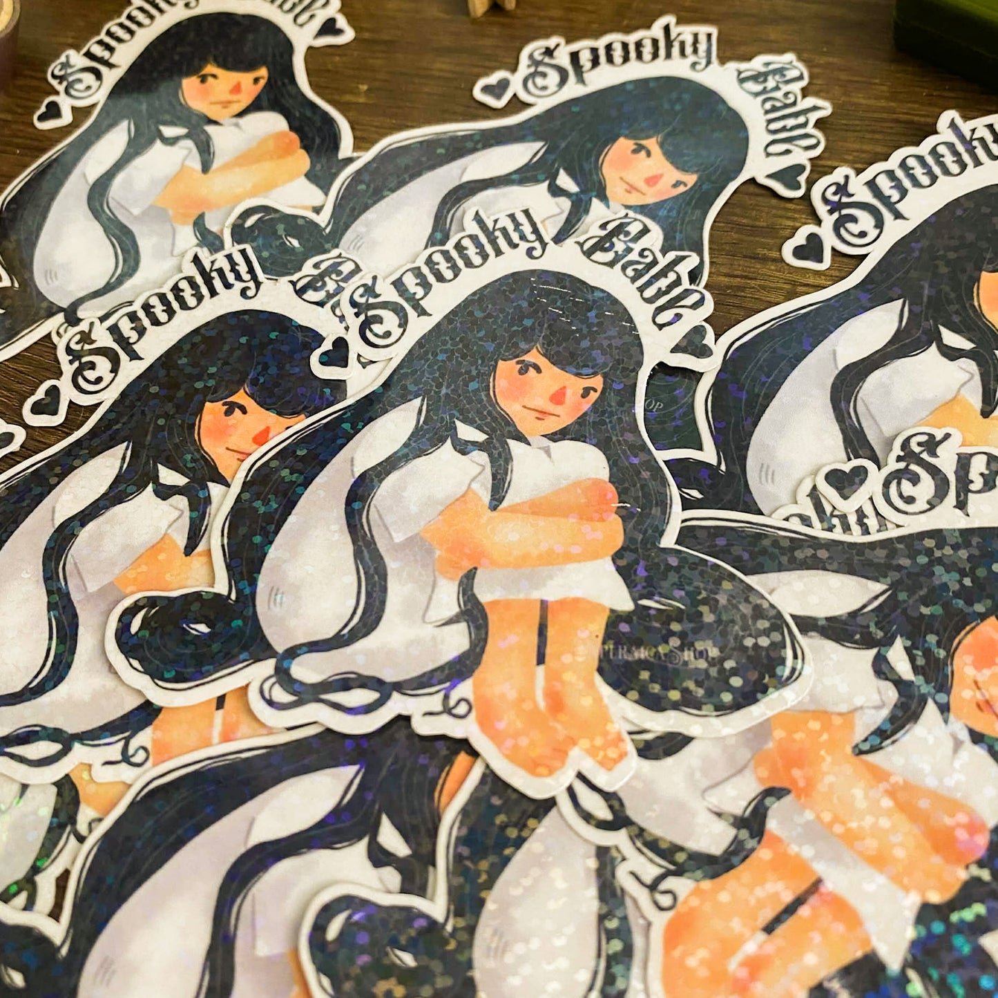 Spooky Babe Waterproof Vinyl Stickers VS005