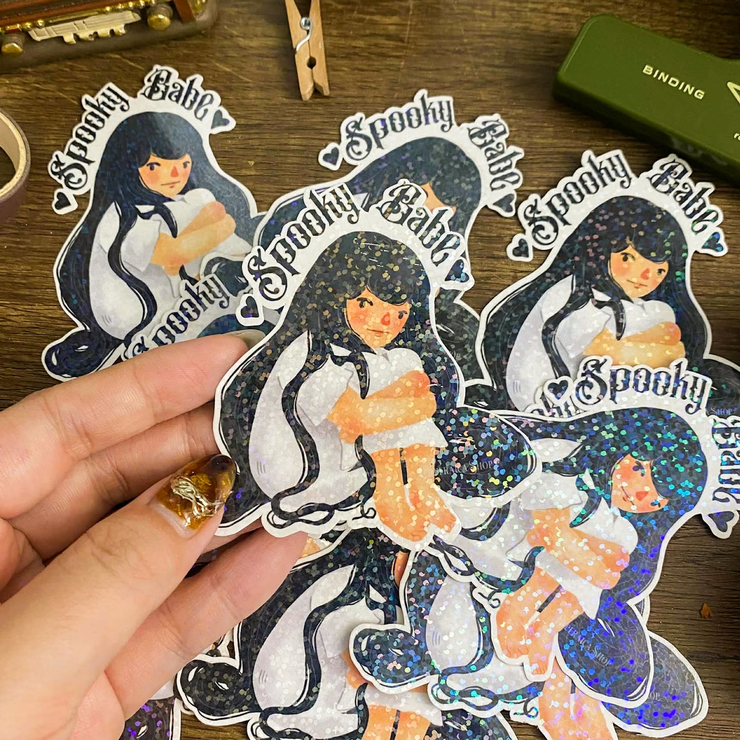 Spooky Babe Waterproof Vinyl Stickers VS005