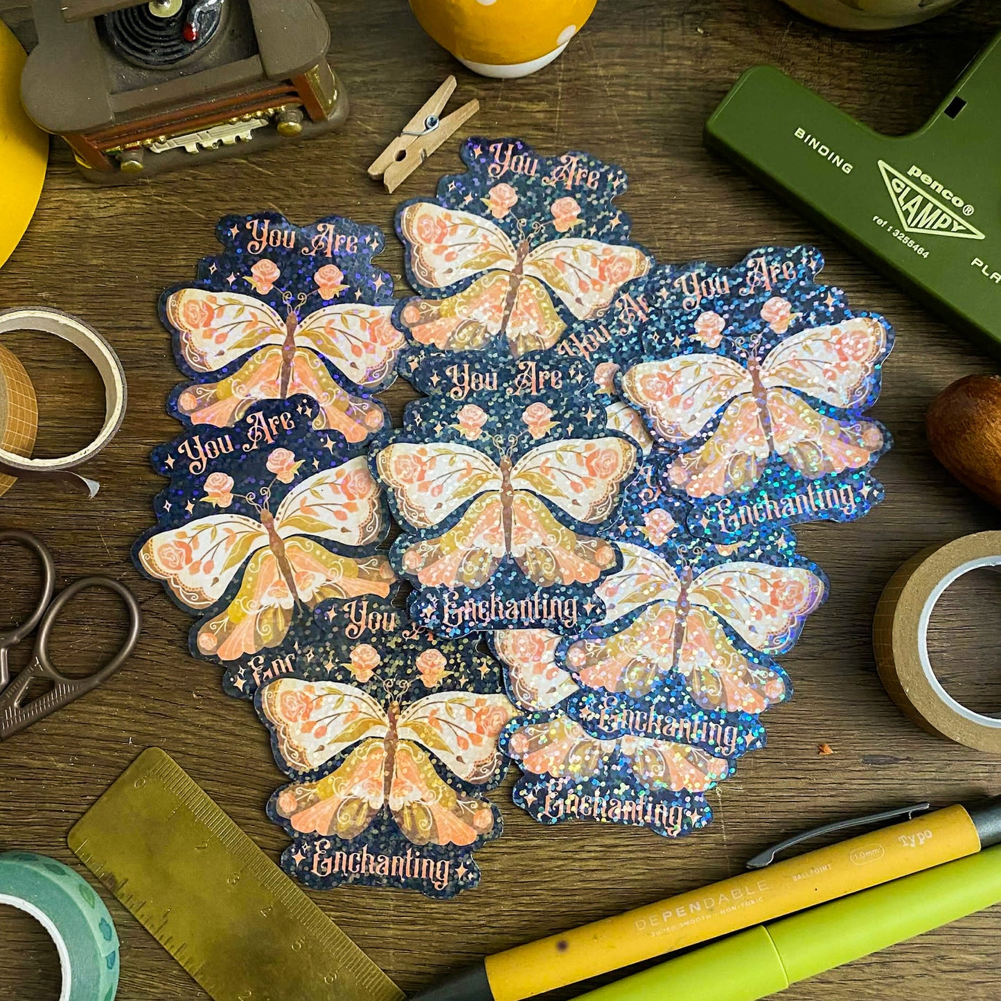 Butterfly Waterproof Vinyl Stickers VS009