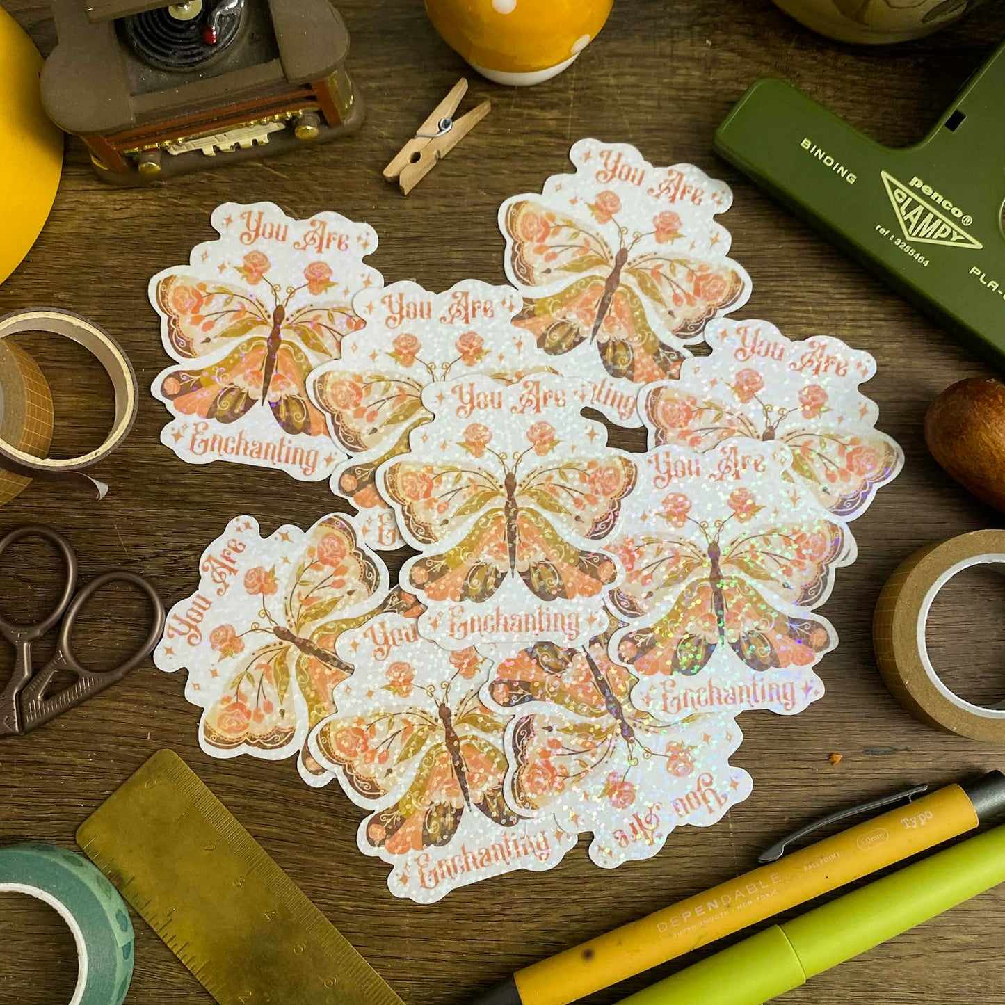 Butterfly Waterproof Vinyl Stickers VS009