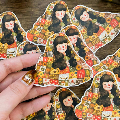 Cozy Living Waterproof Vinyl Stickers VS010