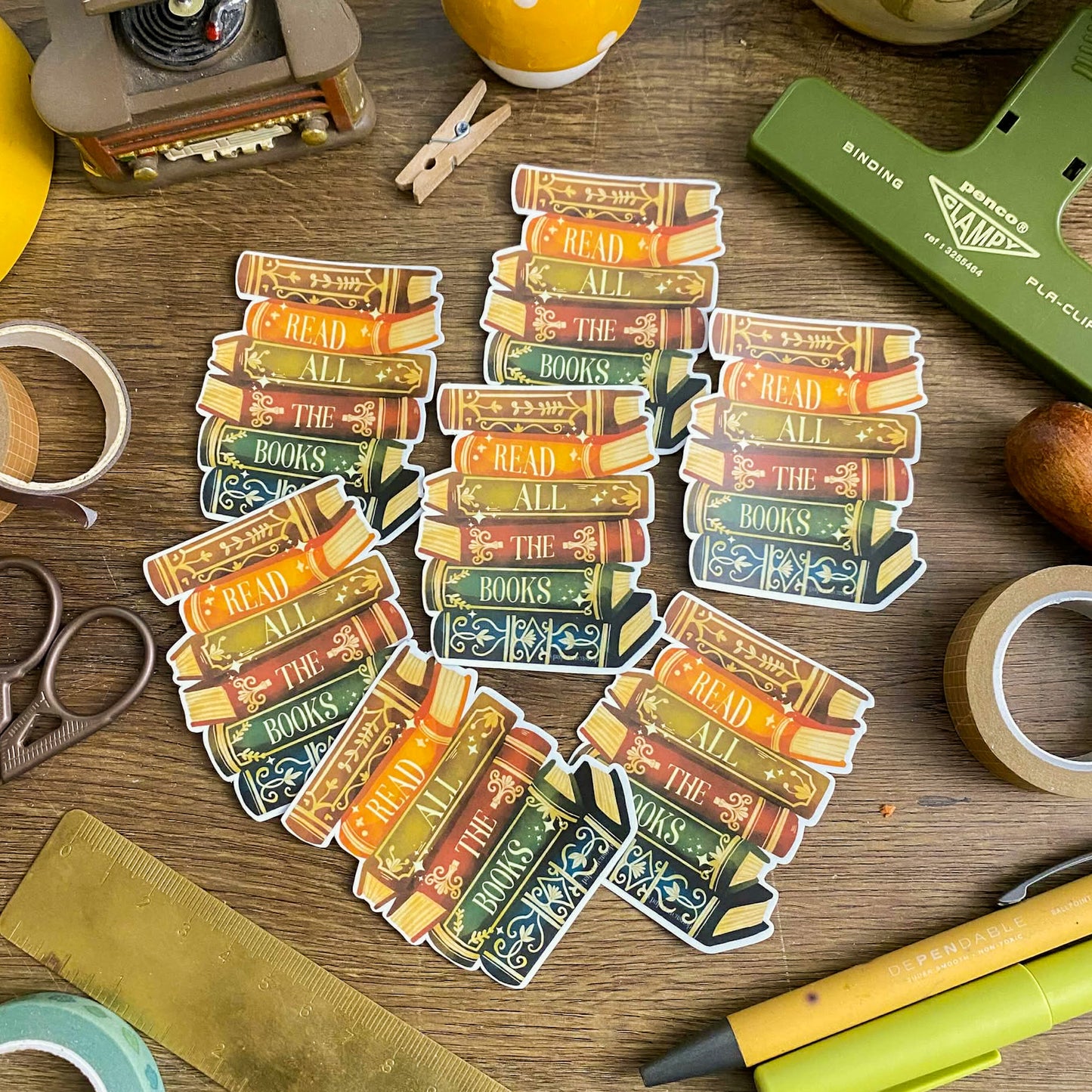 Read All The Books Waterproof Vinyl Stickers VS011