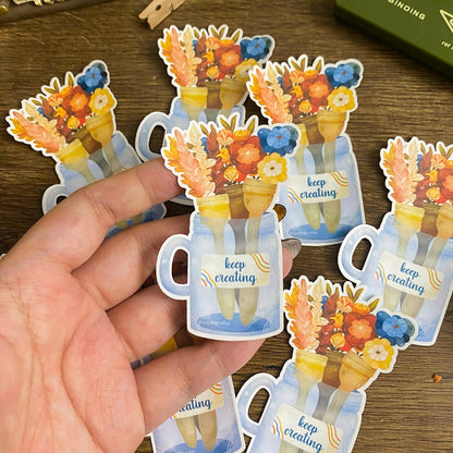 Keep Creating Waterproof Vinyl Stickers VS013