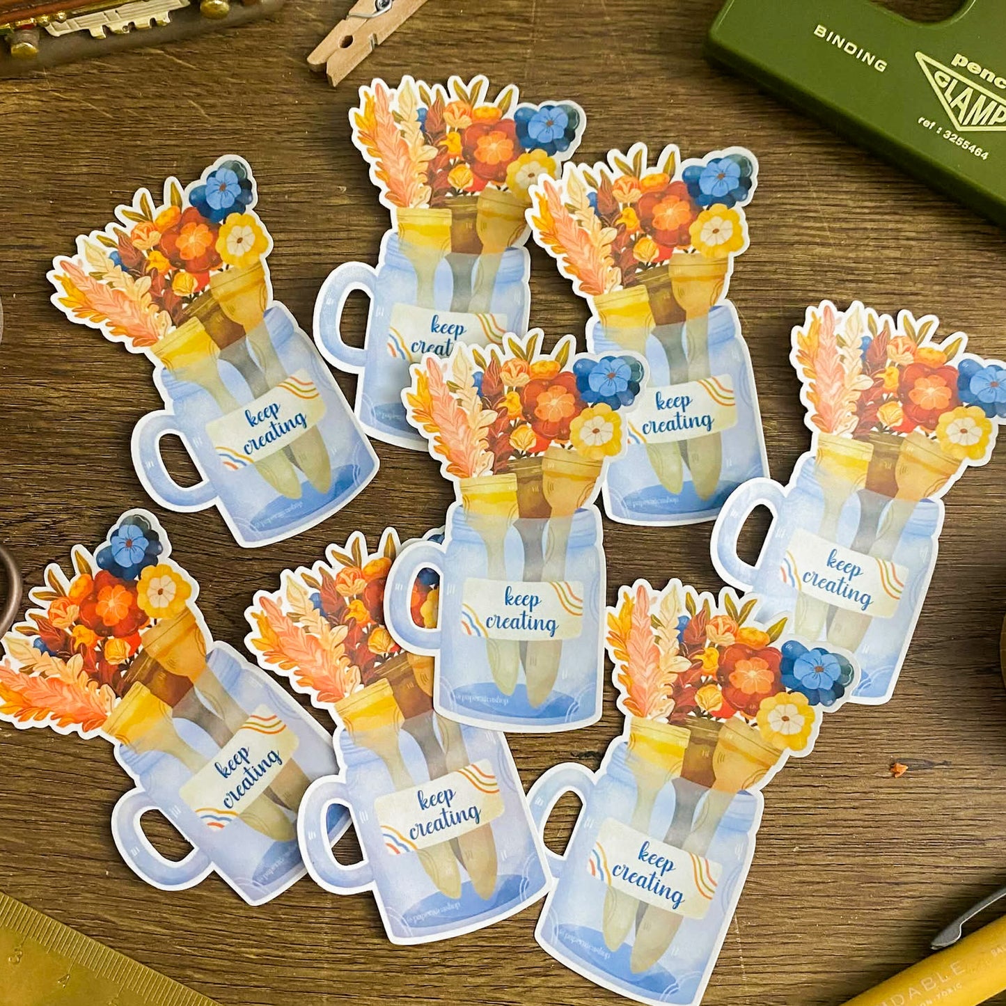 Keep Creating Waterproof Vinyl Stickers VS013