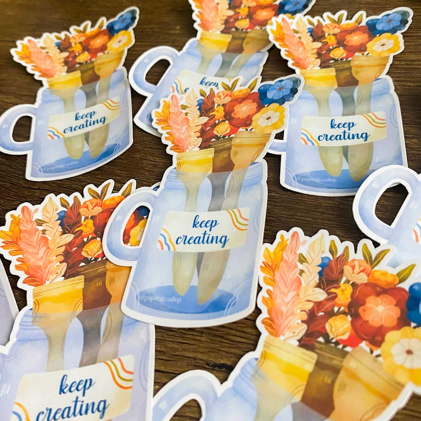 Keep Creating Waterproof Vinyl Stickers VS013