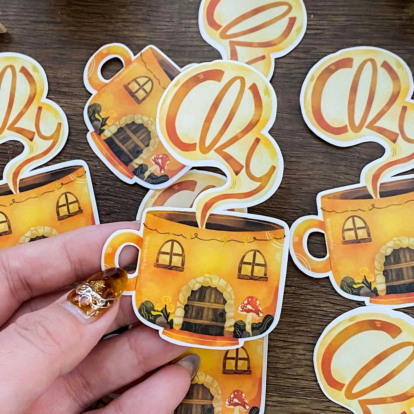 Cozy Moment Waterproof Vinyl Stickers VS014