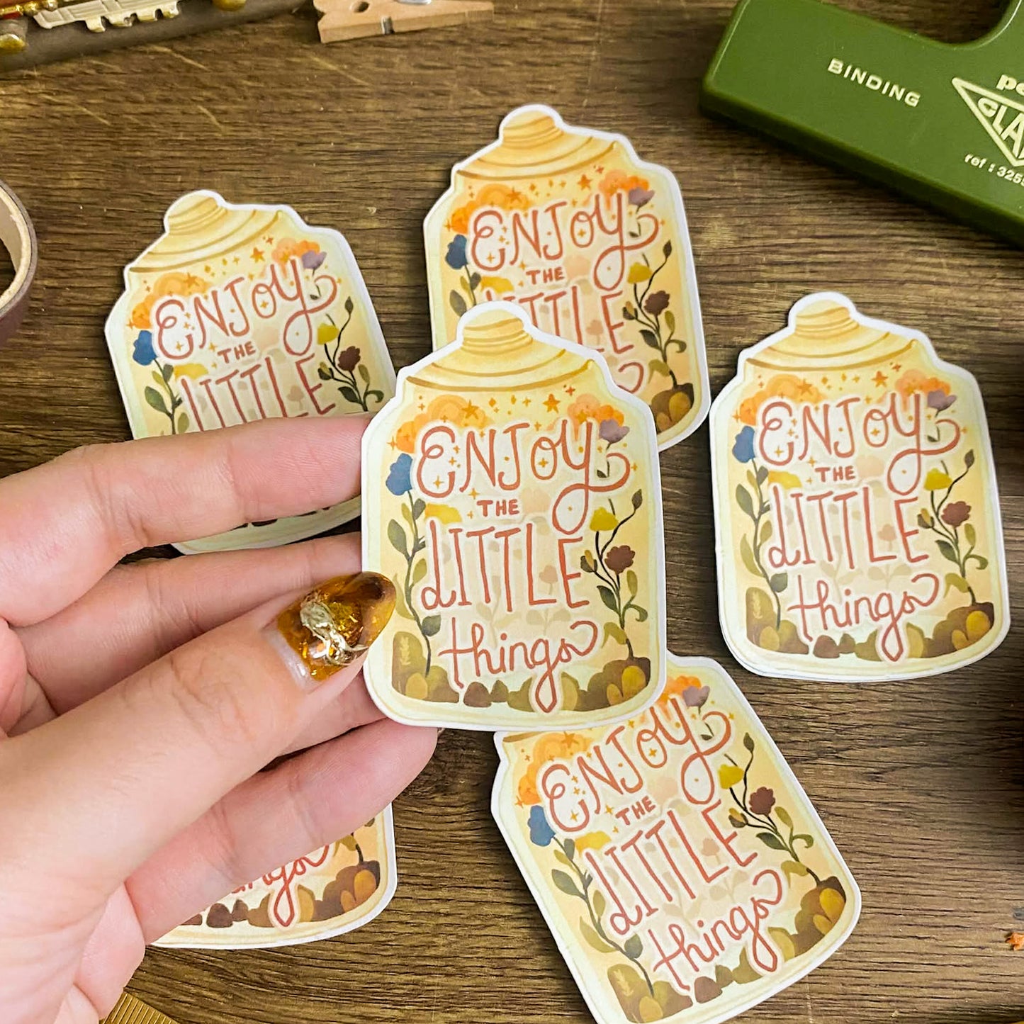 Enjoy The Little Things Waterproof Vinyl Stickers VS026