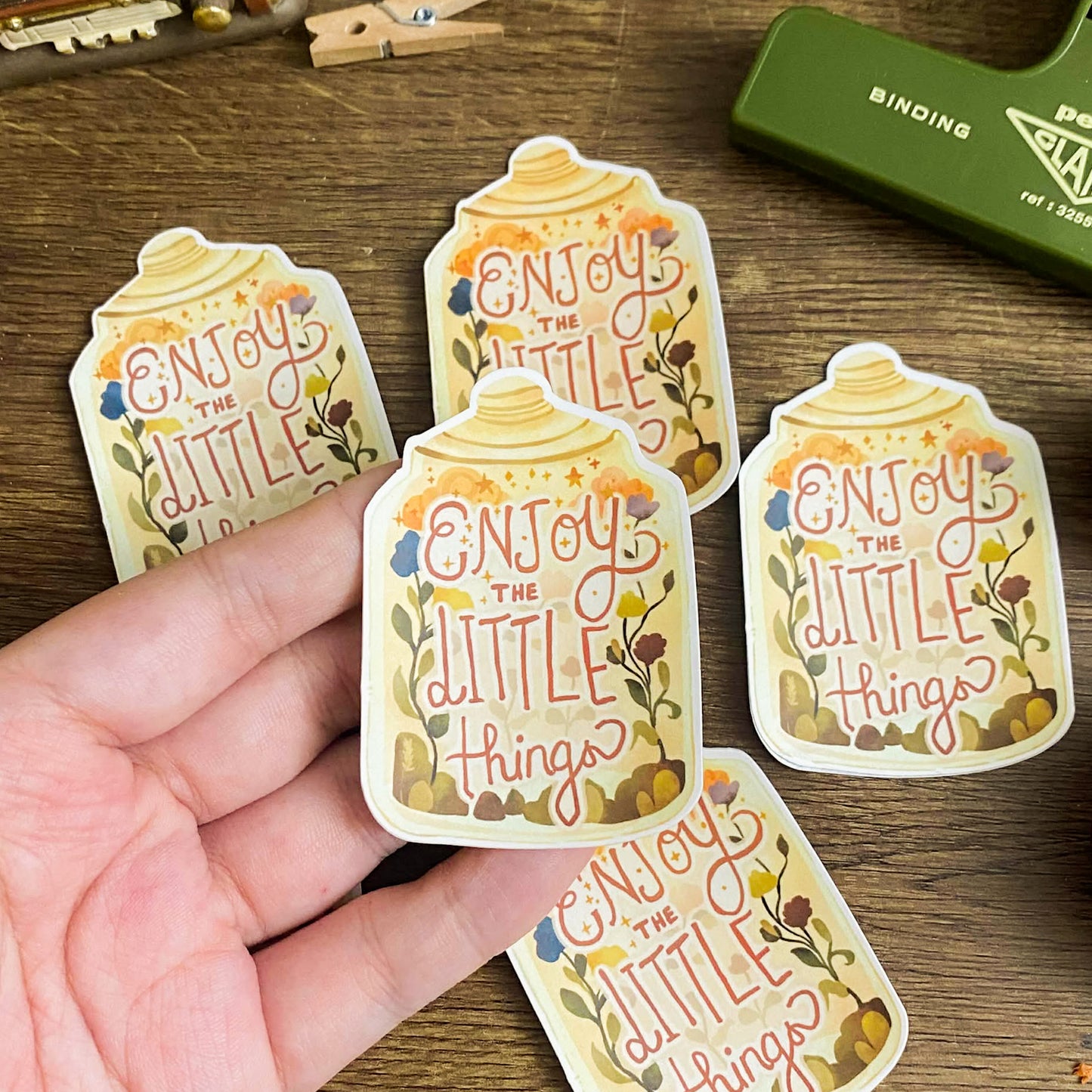 Enjoy The Little Things Waterproof Vinyl Stickers VS026