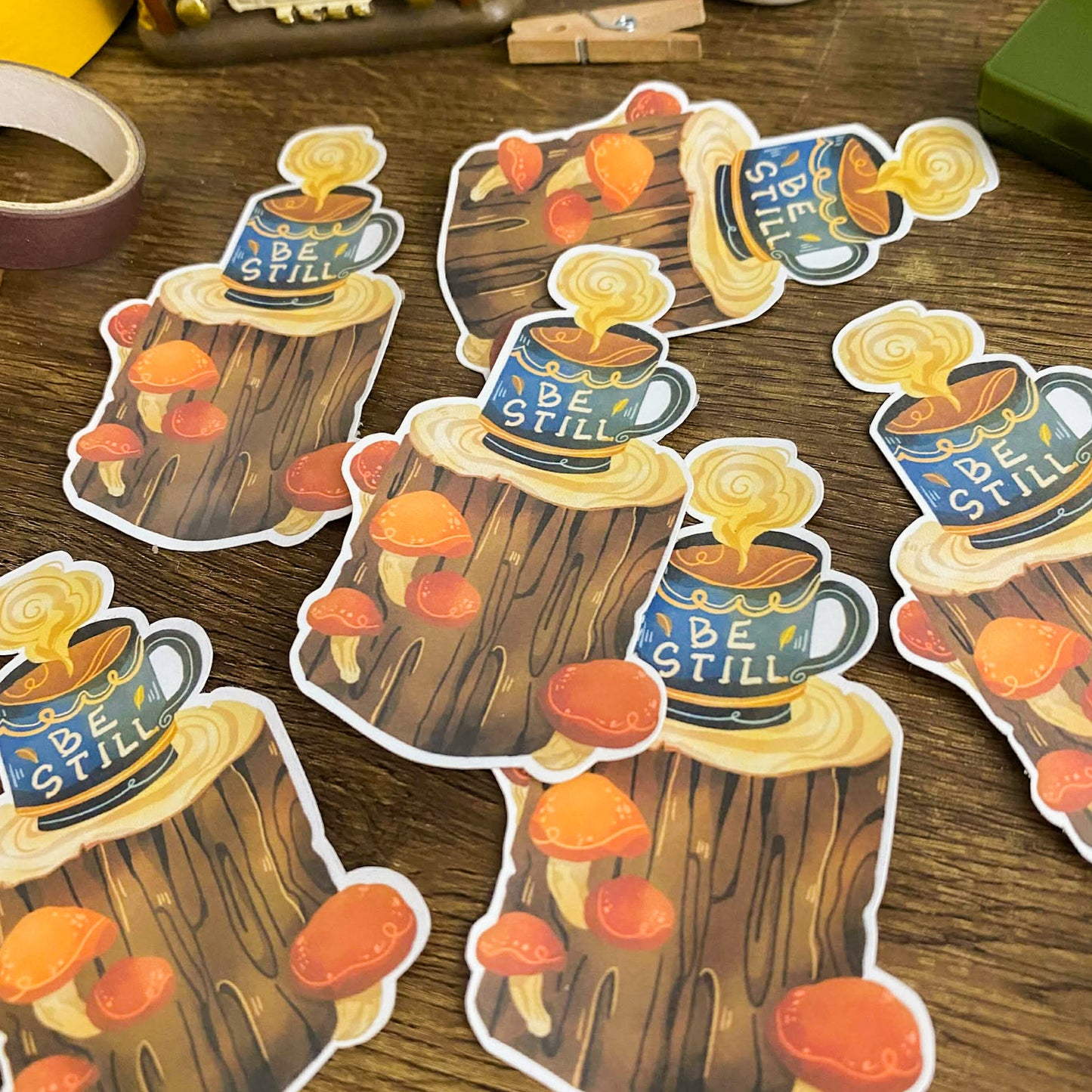 Be Still Waterproof Vinyl Stickers VS028