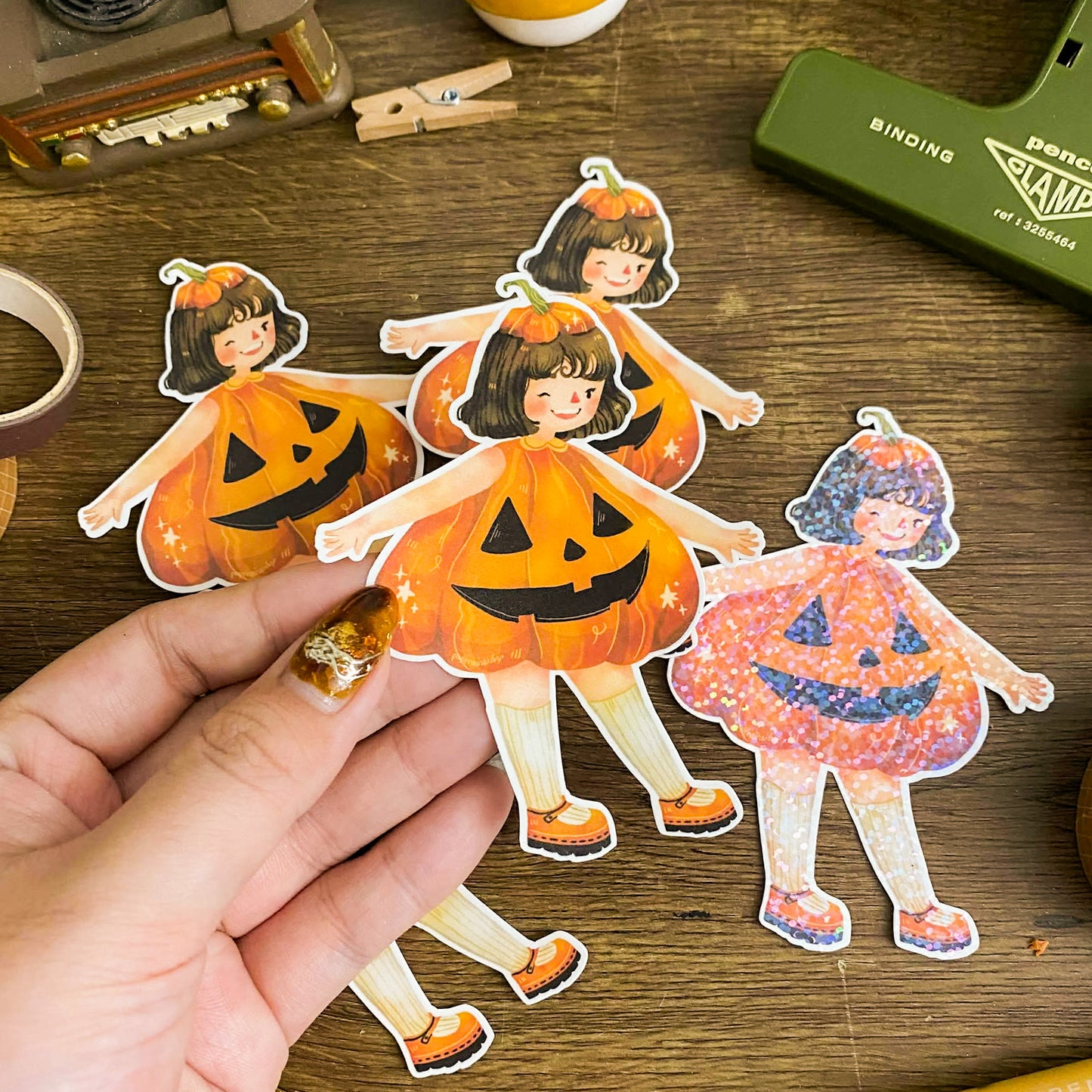 Pumpkin Maica Waterproof Vinyl Stickers VS030