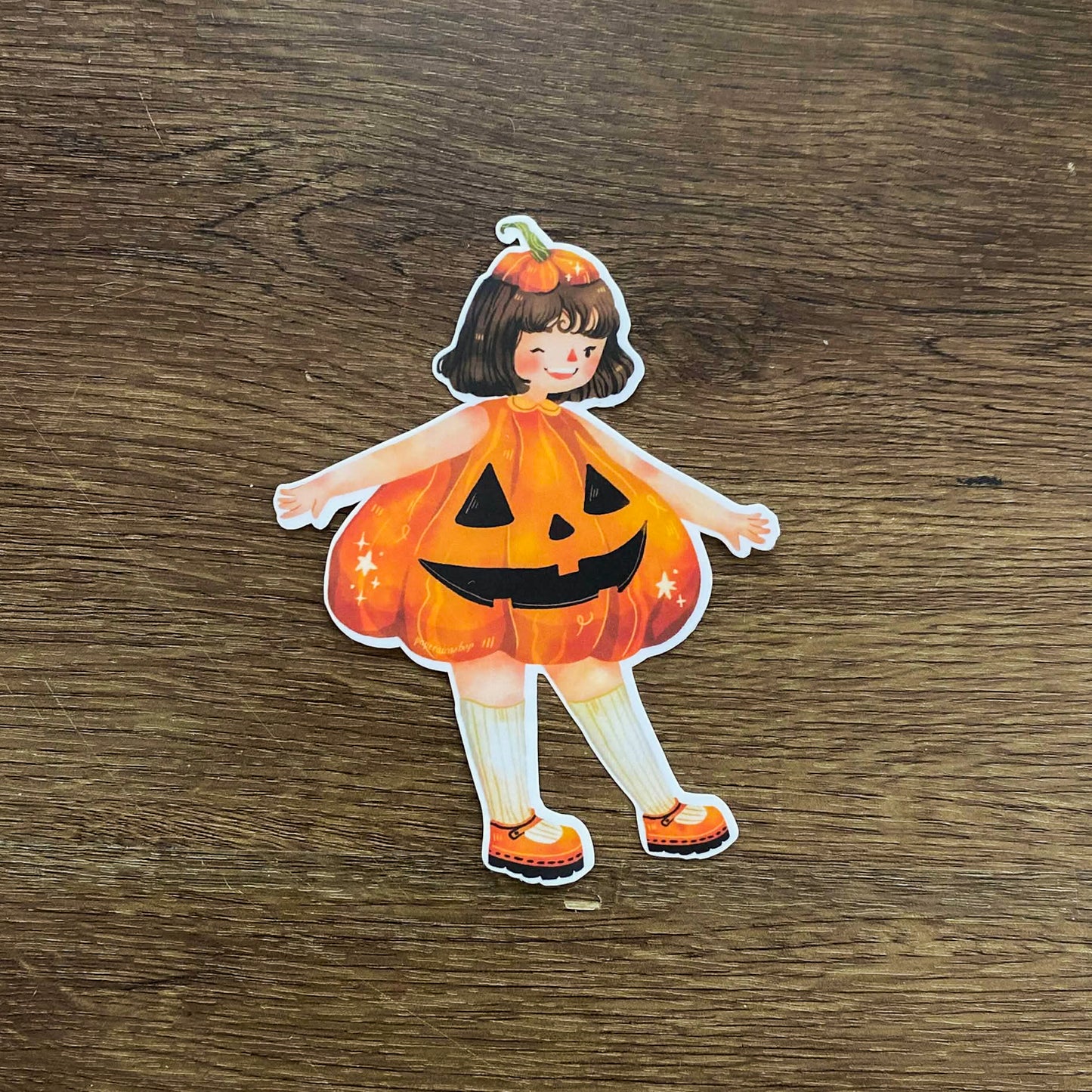 Pumpkin Maica Waterproof Vinyl Stickers VS030