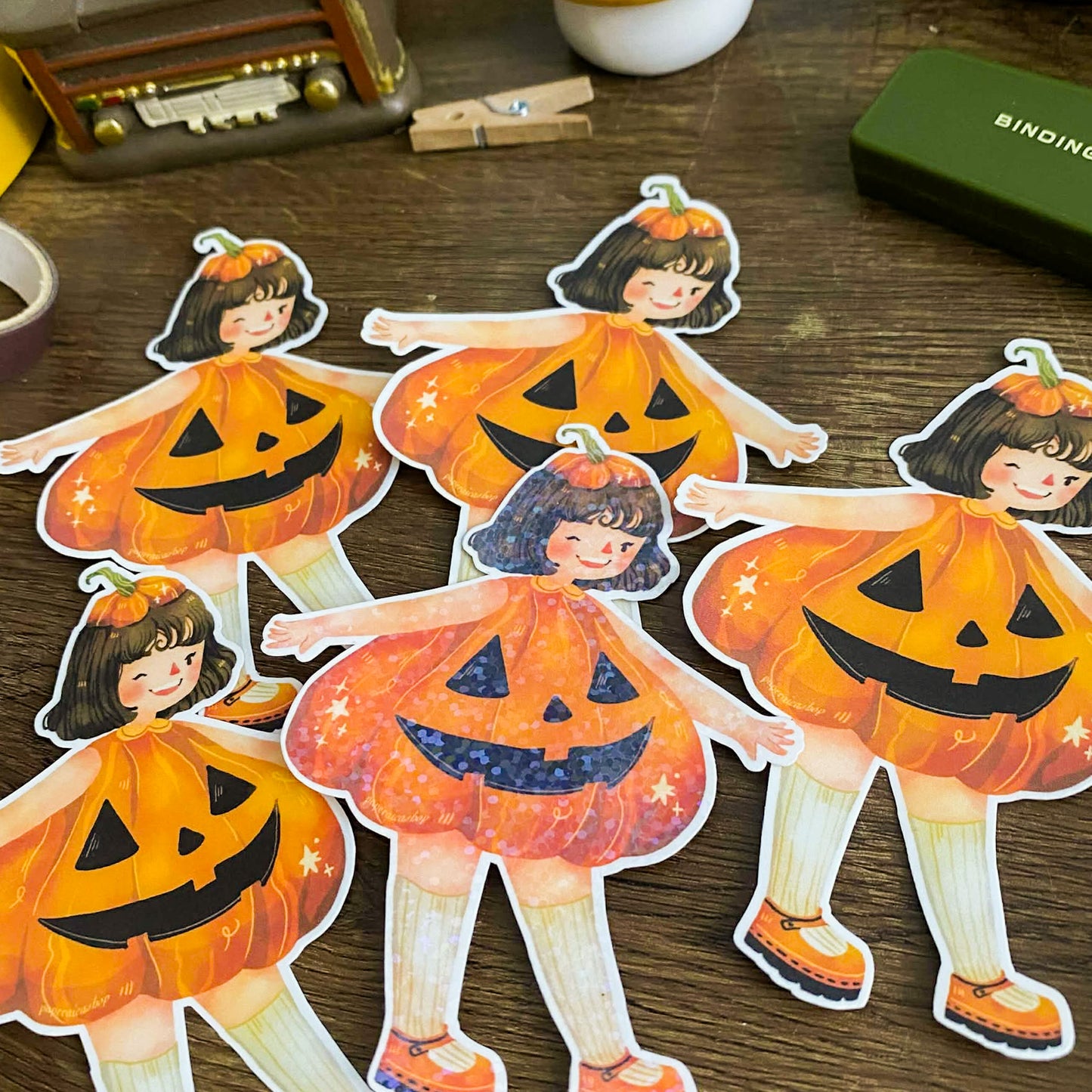Pumpkin Maica Waterproof Vinyl Stickers VS030