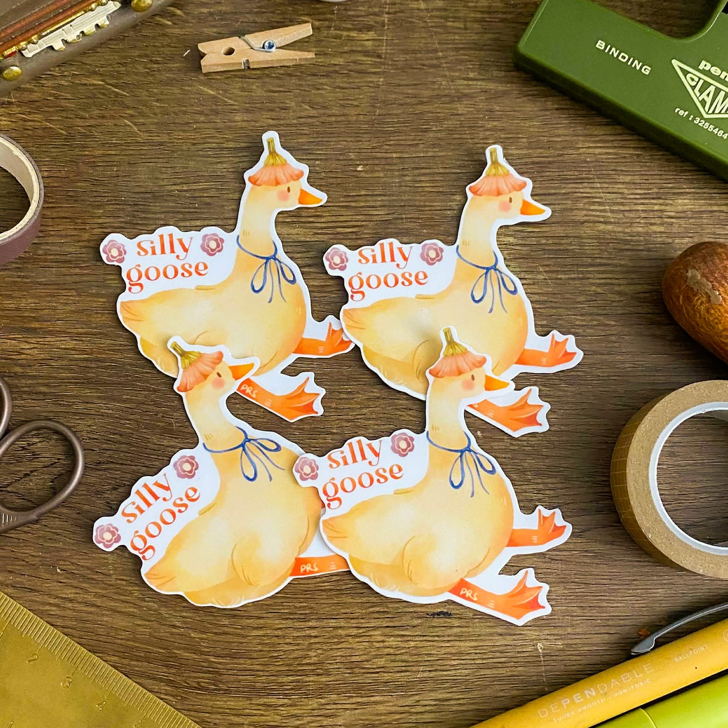 Silly Goose Waterproof Vinyl Stickers VS036