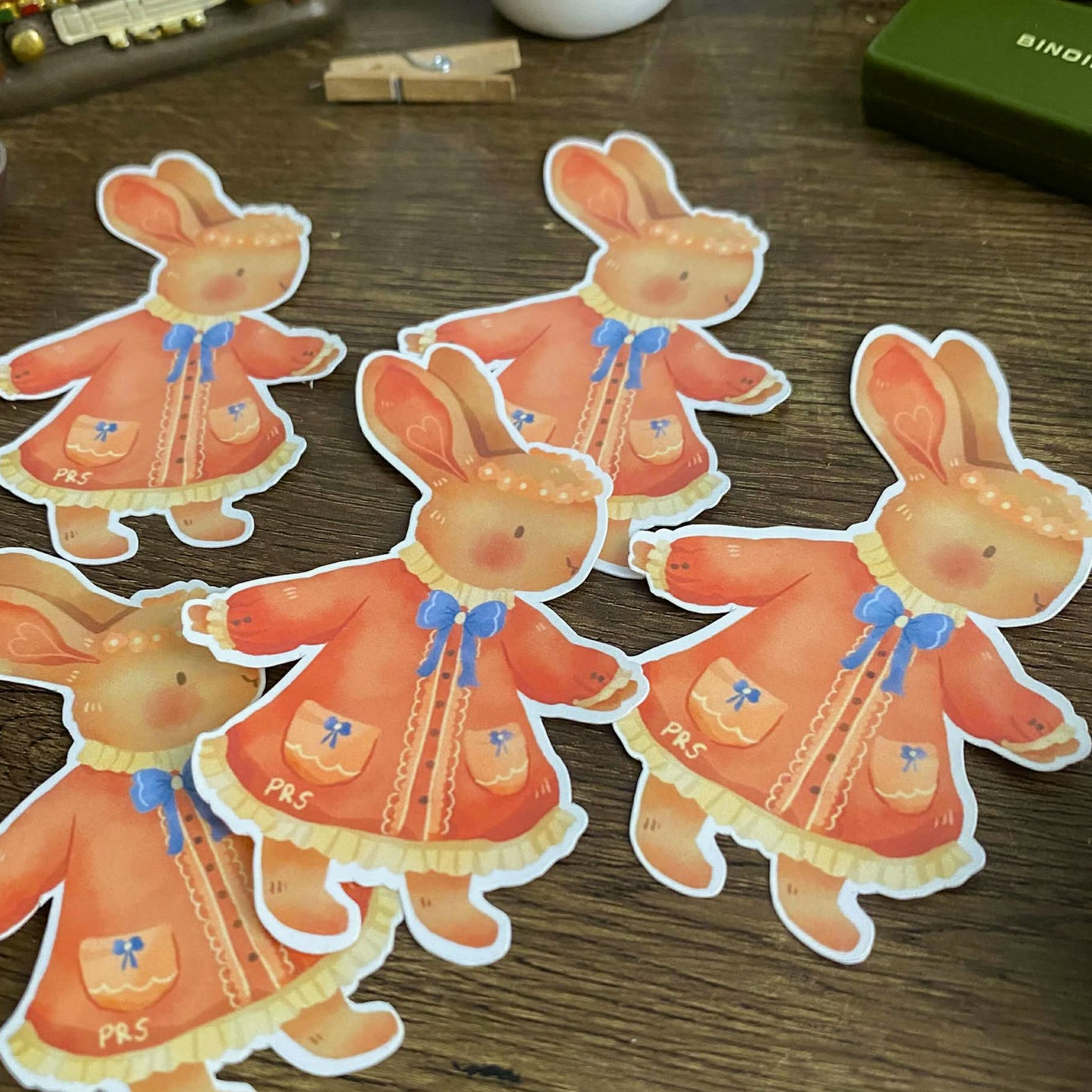 Little Miss Bunny Waterproof Vinyl Stickers VS037