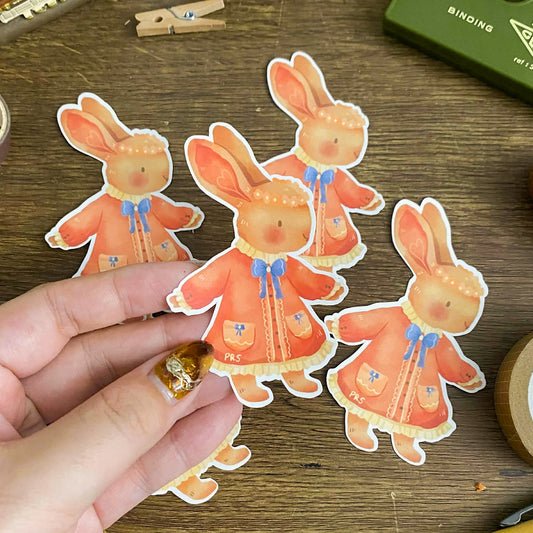 Little Miss Bunny Waterproof Vinyl Stickers VS037