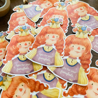 Fight For Your Fairytale Waterproof Vinyl Stickers VS038