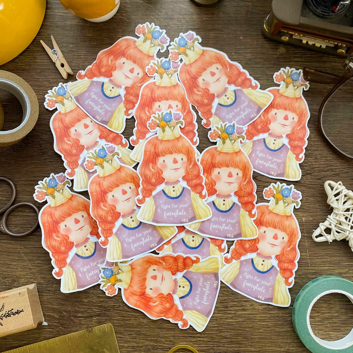 Fight For Your Fairytale Waterproof Vinyl Stickers VS038