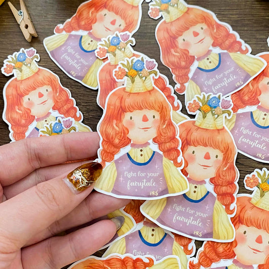 Fight For Your Fairytale Waterproof Vinyl Stickers VS038