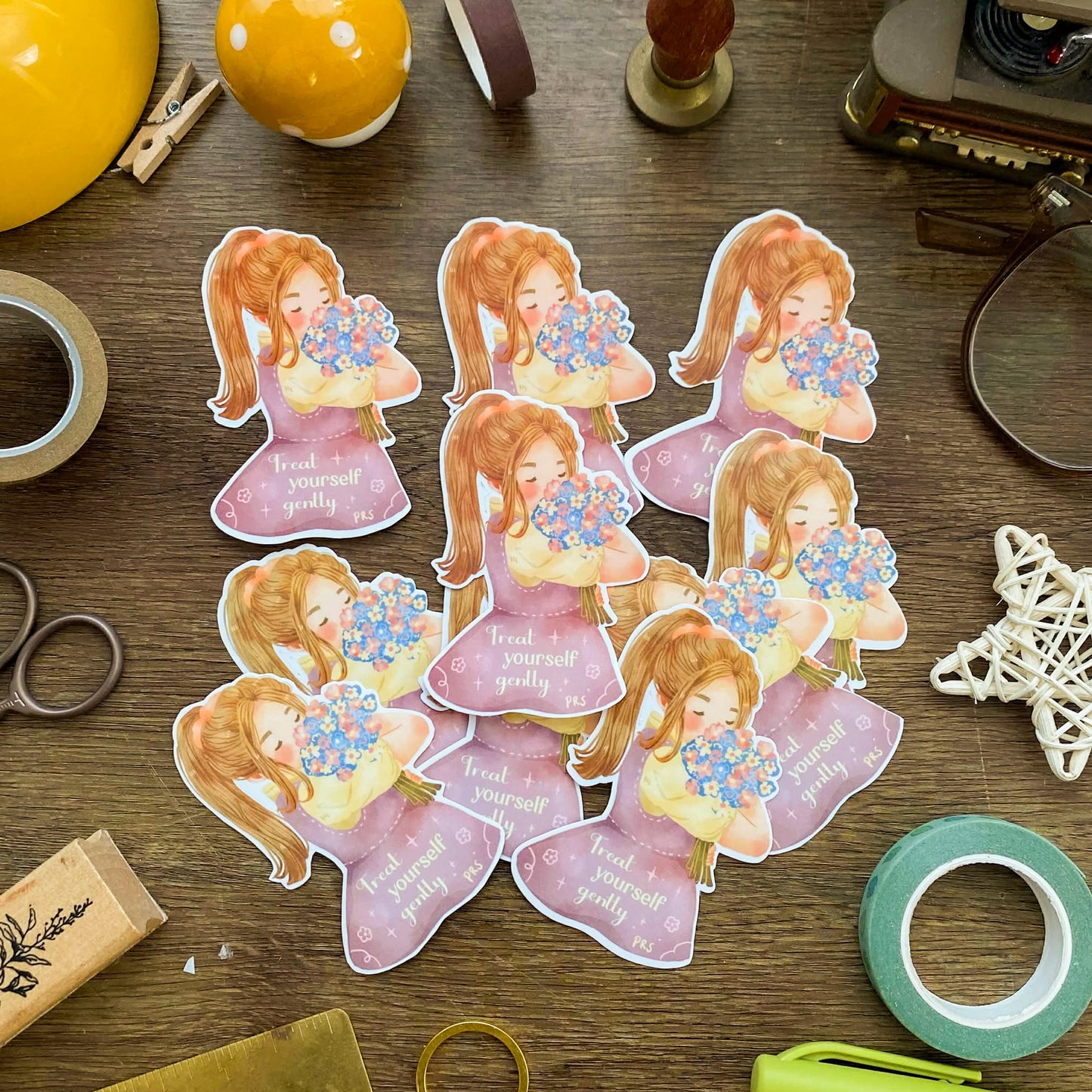 Gentle Spring Waterproof Vinyl Stickers VS040