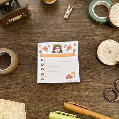 Cute Girl Notepad 40 Leaves Notepad, Notes Memopad NP004