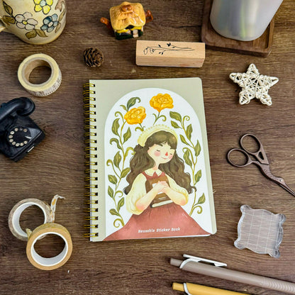 SB004 Sticker Love Sticker Book Reusable Book, Sticker Release Paper Book | Paperaicashop