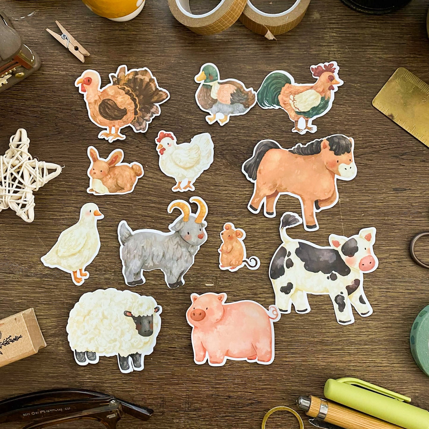Farm Animals Sticker Pack SP024