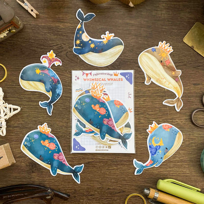 Whimsical Whales Sticker Pack SP023