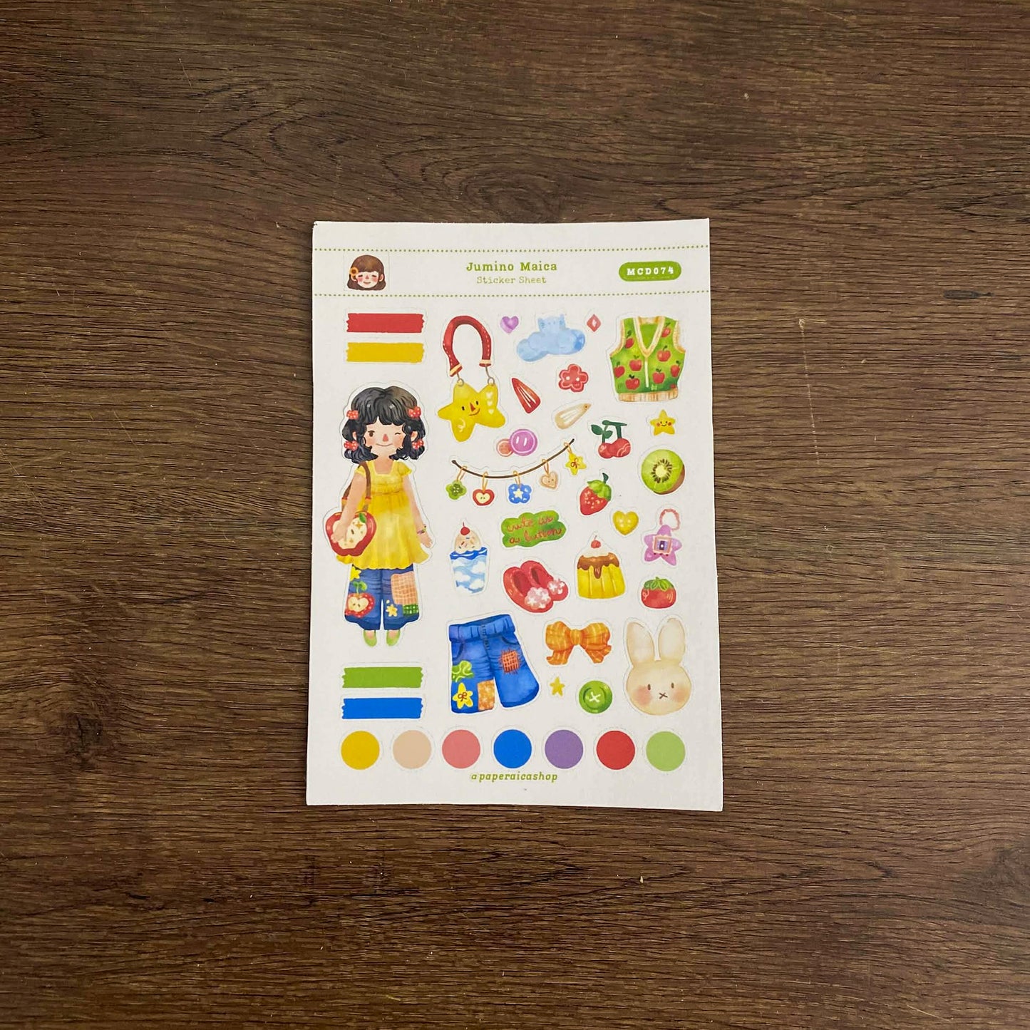 Jumino Maica Decorative Sticker Sheet MCD074