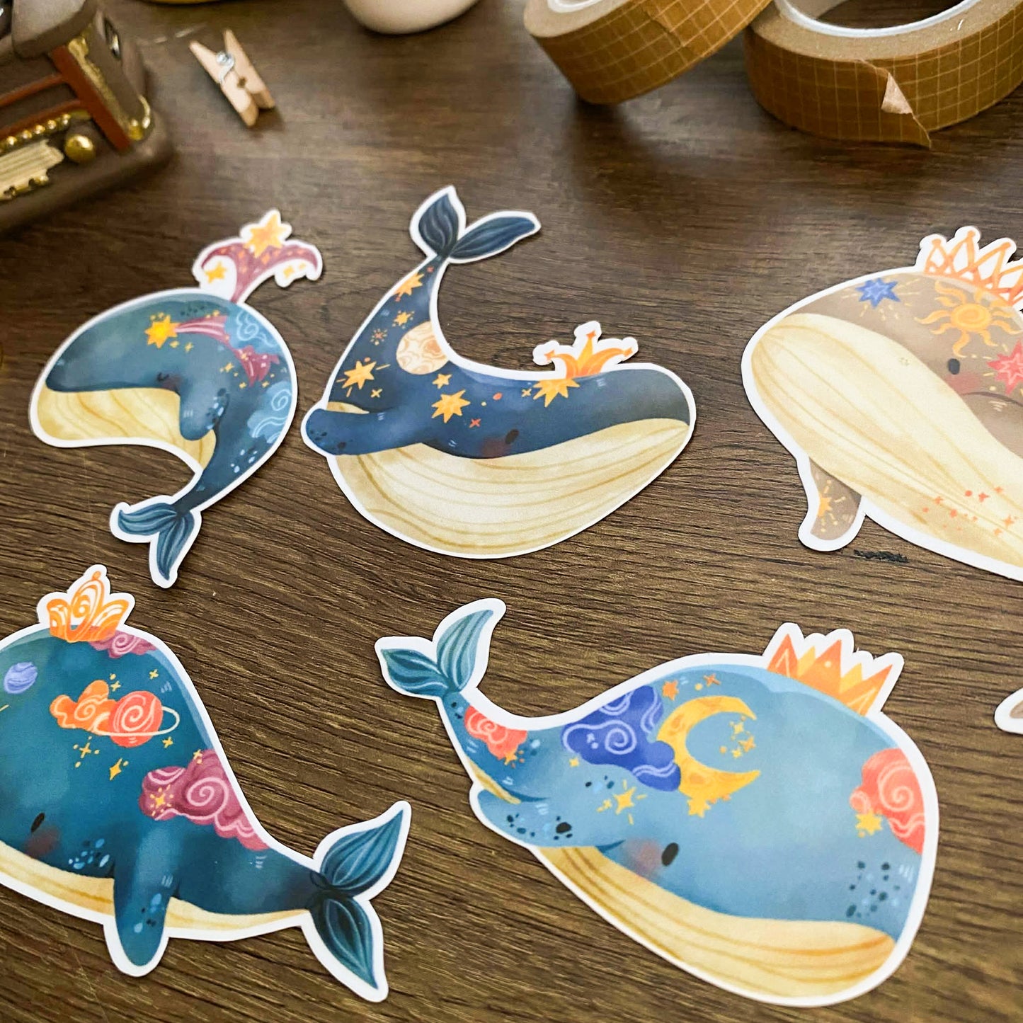 Whimsical Whales Sticker Pack SP023