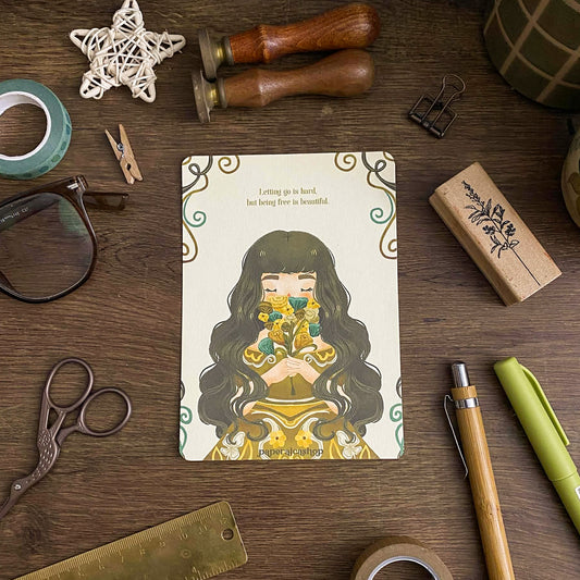 Letting Go Is Hard Daily Aesthetic Postcards 4x6 Art print PC007