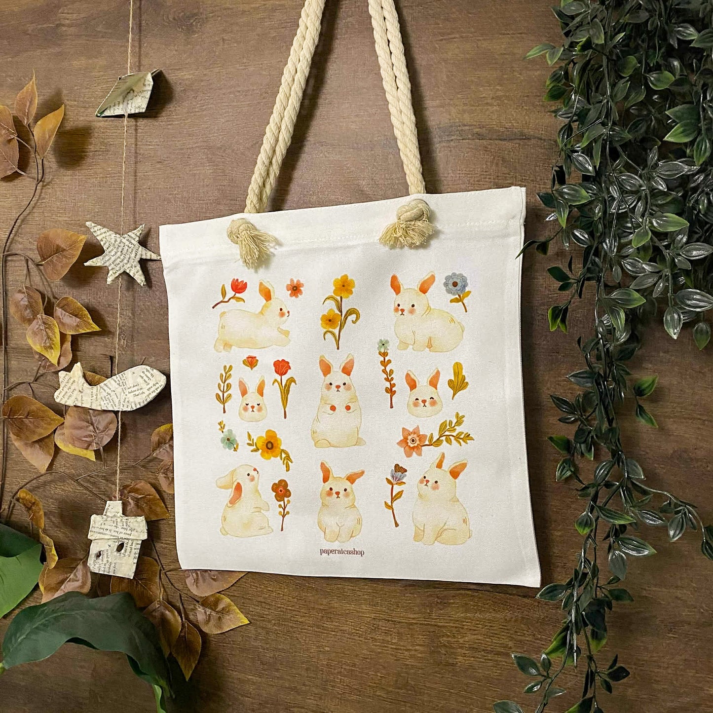 Spring Bunnies Cute Bunnies Deco Tote Bag DTA003