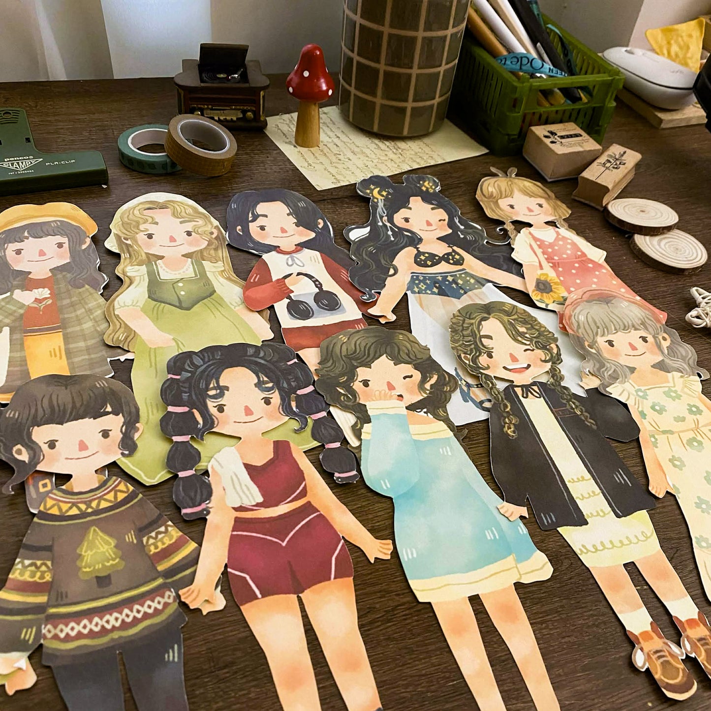 Maica Diecut Art Prints, Cute Maica Diecut Art Prints