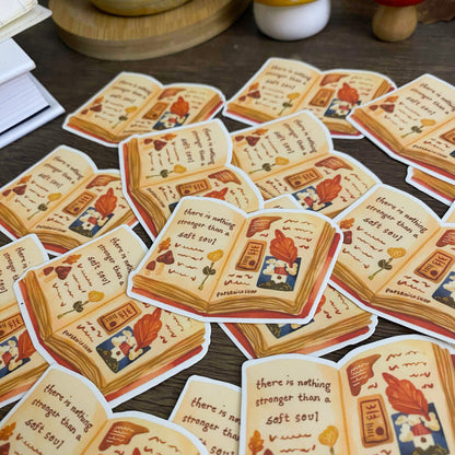 Autumn Journal Waterproof Vinyl Stickers VS057