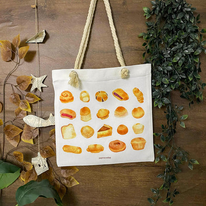Local Bakery Cute Bread Deco Tote Bag DTR003