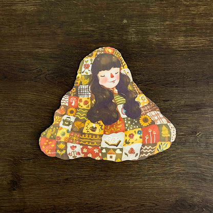 Cozy Autumn Diecut Art Prints, Aesthetic Art Prints, Autumn Themed Art Prints