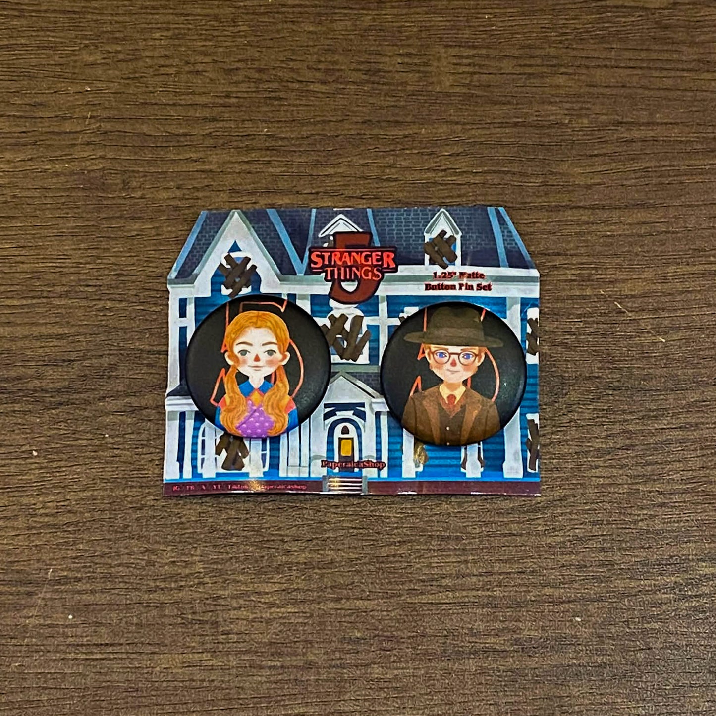 Stranger Things 5 Button Pins, Deco Pins, Stranger Things Merch | FBP032