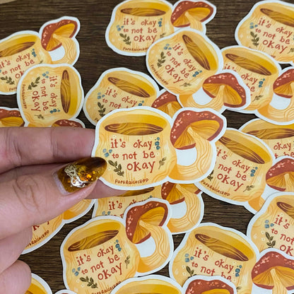 Mushroom Waterproof Vinyl Stickers VS055