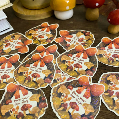 Grow Your Own Way Waterproof Vinyl Stickers VS054